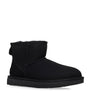 Black Classic Mini Suede Boots