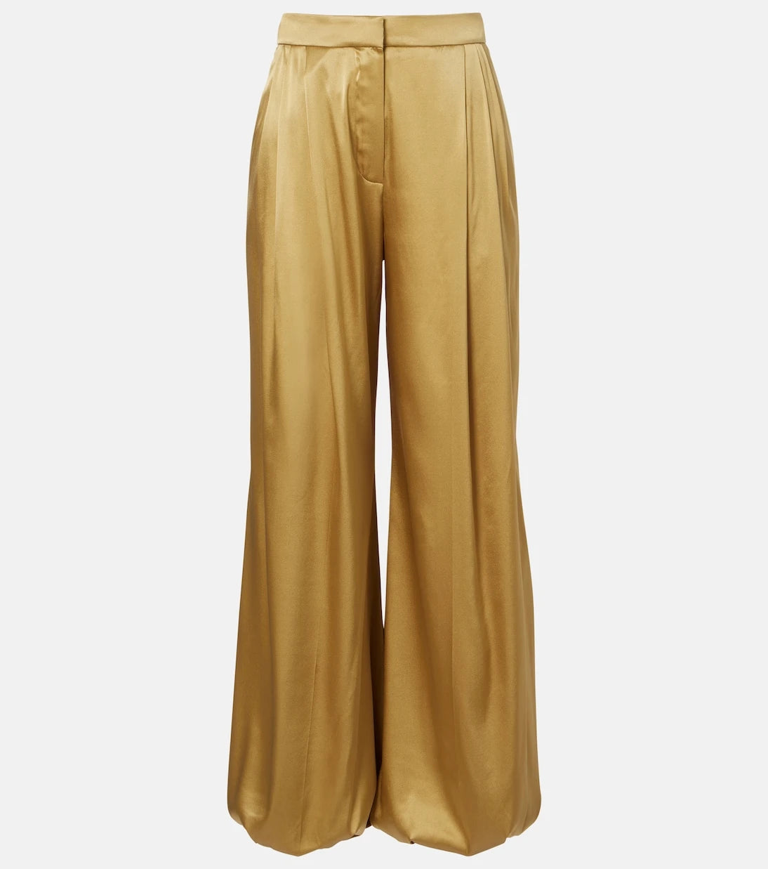 Nina Ricci - Silk-blend satin wide-leg pants