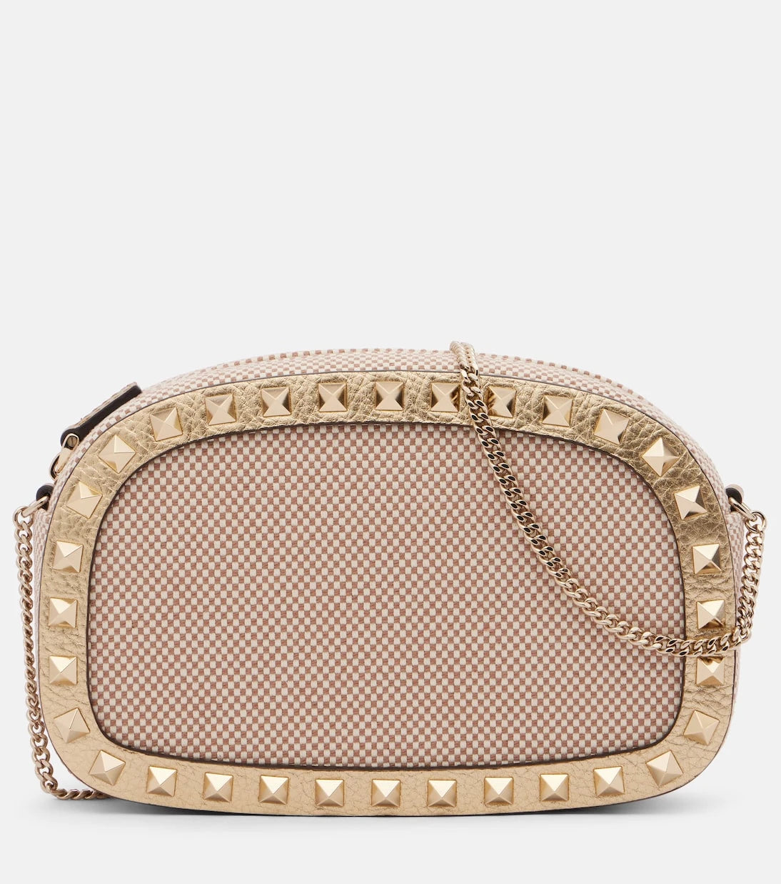 Valentino Garavani - Rockstud VLogo Mini canvas shoulder bag