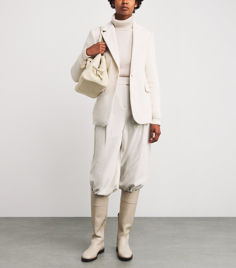 Eleventy Cotton-Blend Corduroy Single Button Blazer