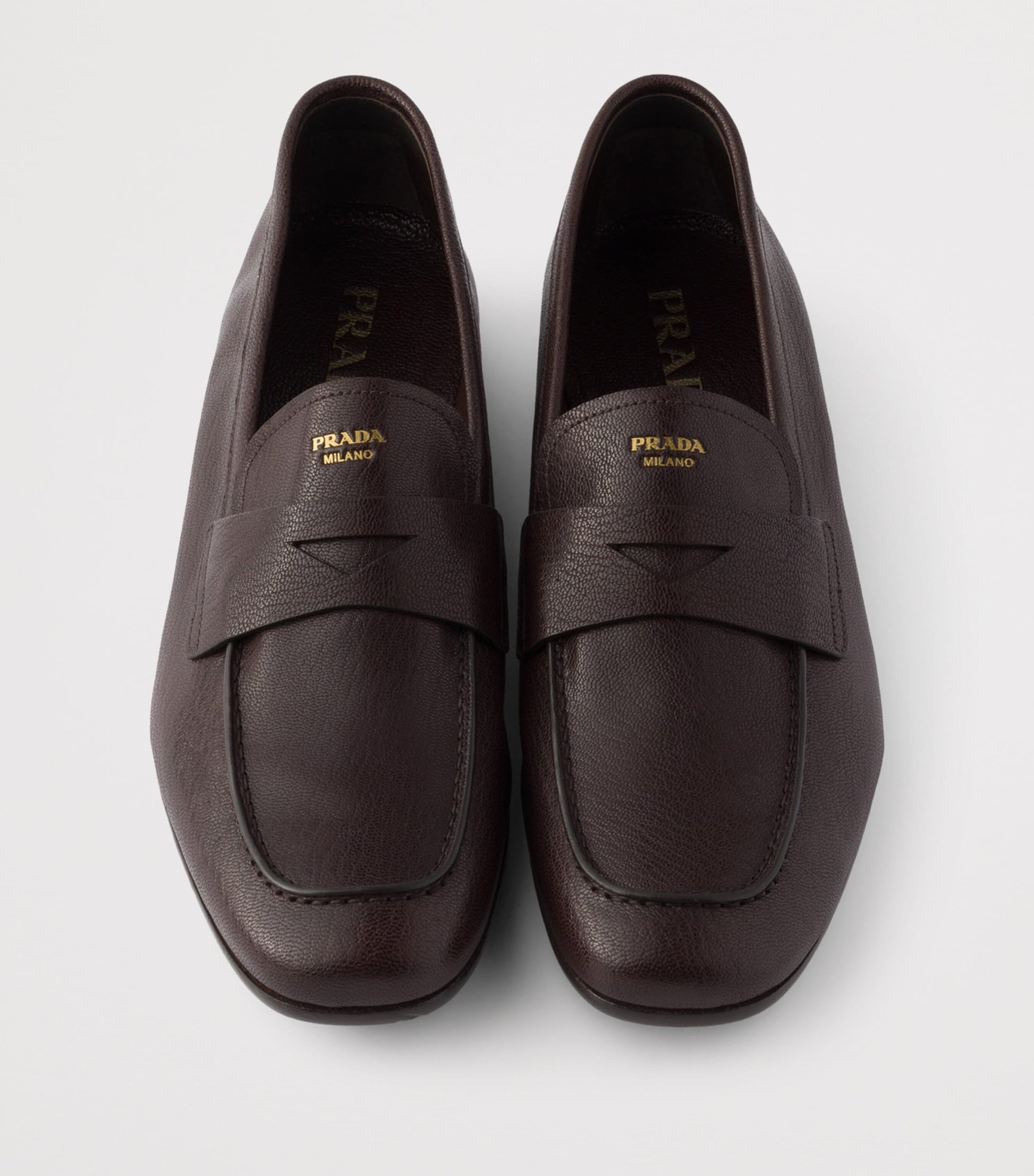 Grained Leather Loafers