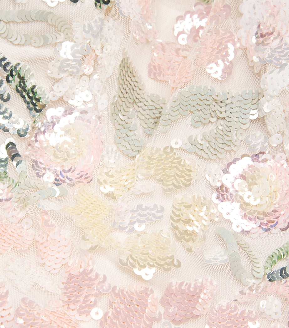 Needle & Thread Ivory Embellished Rosalie Ballerina Midi Dress