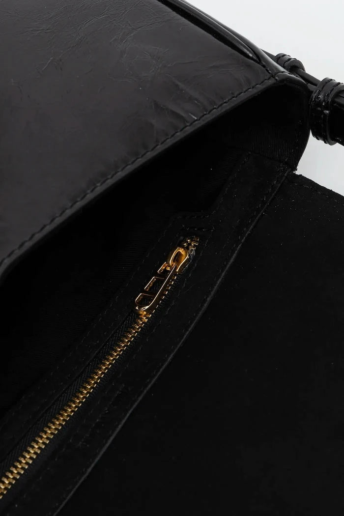 Кожена чанта ZADIG&VOLTAIRE LE ZOUZOU VINTAGE PATENT