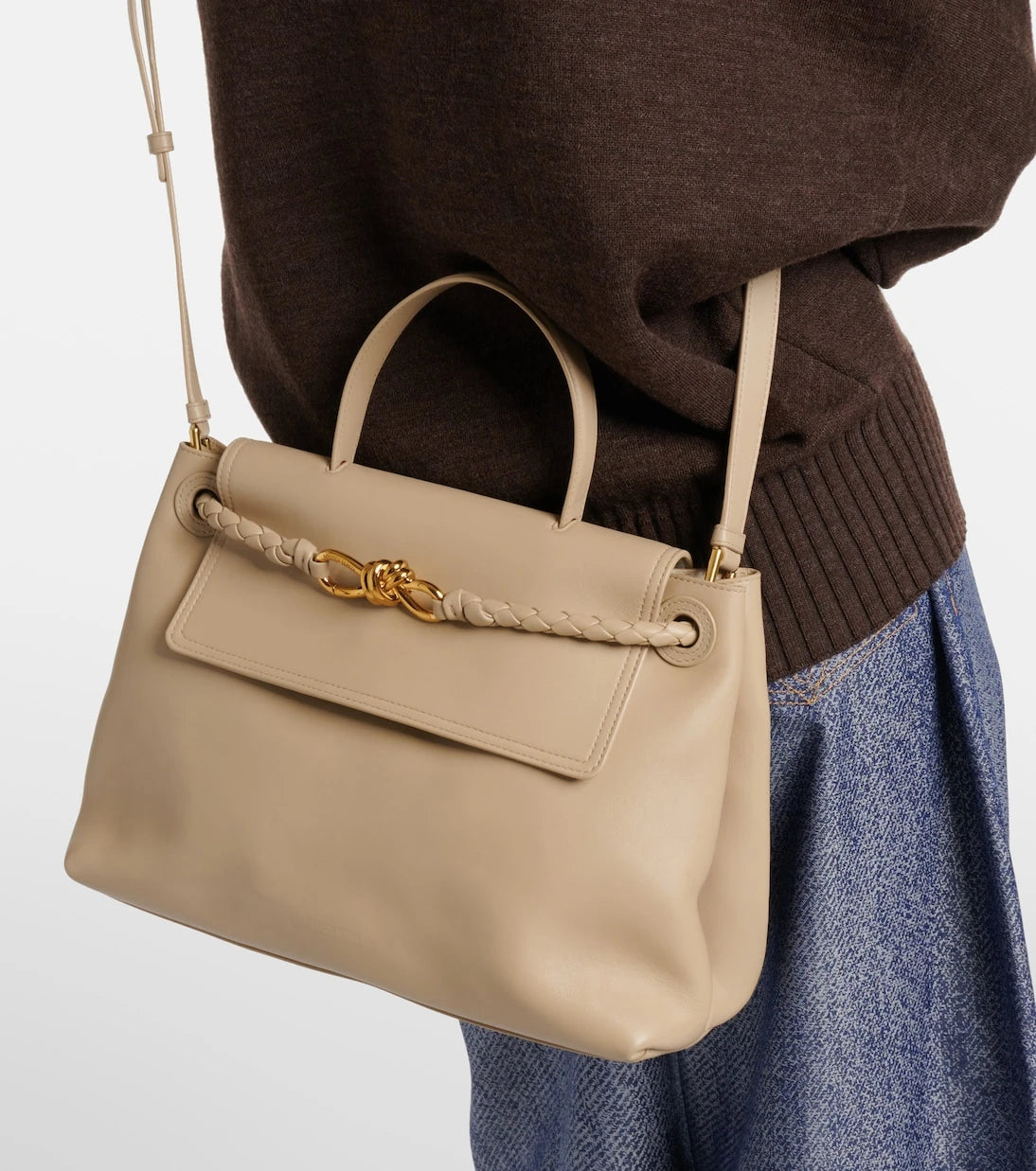 Bottega Veneta - Ciao Ciao Knot Medium leather tote bag