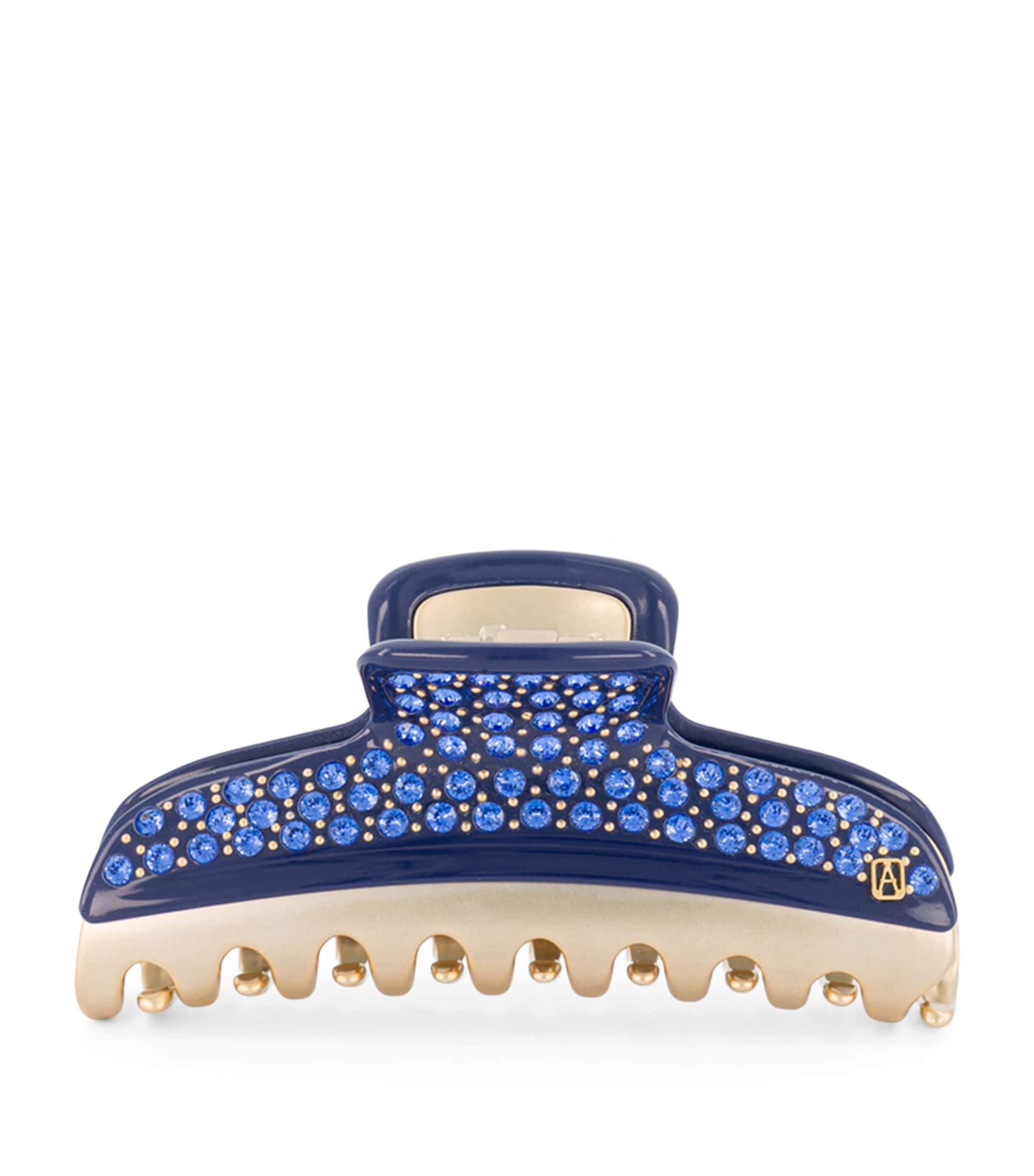 Alexandre de Paris Gold-Plated Crystal-Embellished Claw Hair Clip