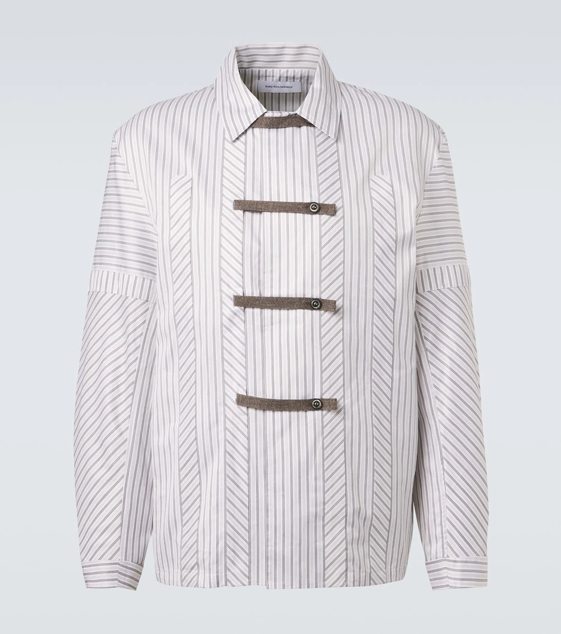 Kiko Kostadinov - Kyan striped cotton poplin shirt