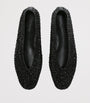 Le Monde Beryl Black Crystal-Embellished Luna Flats