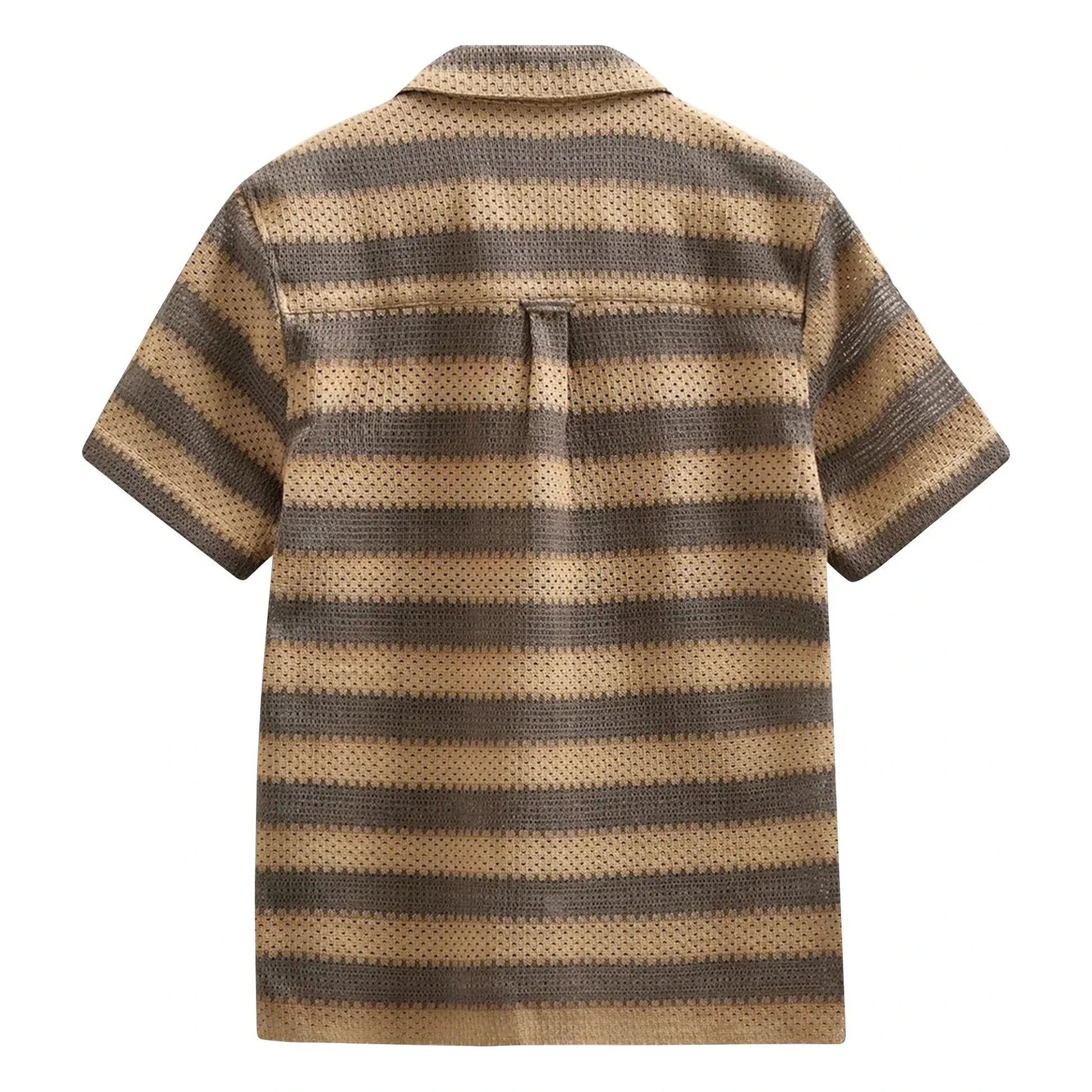 Anerkjendt - Akleander Striped Shirt | Light brown