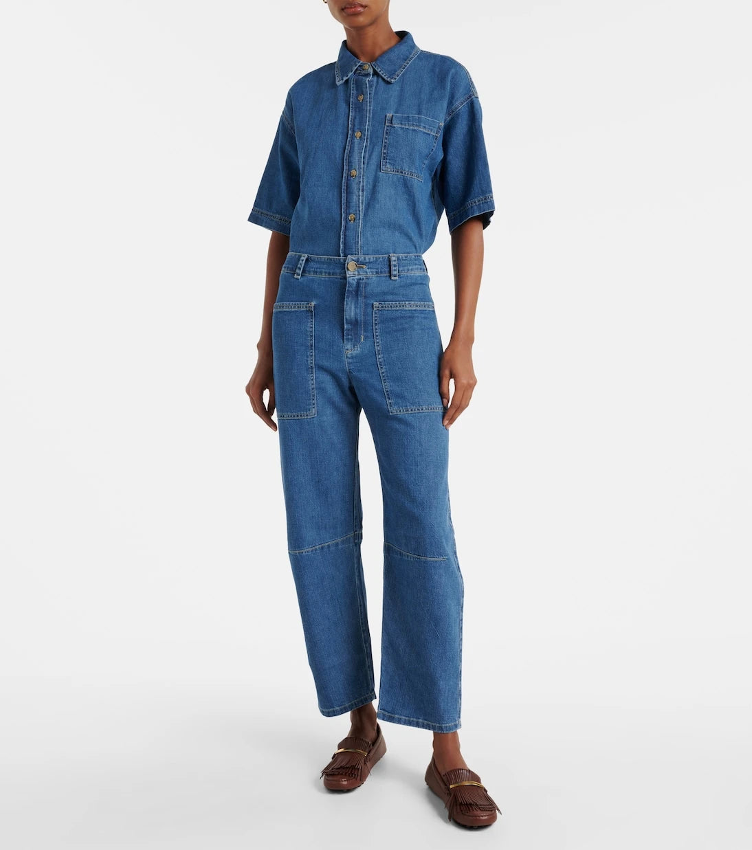 Velvet - Farah high-rise tapered jeans