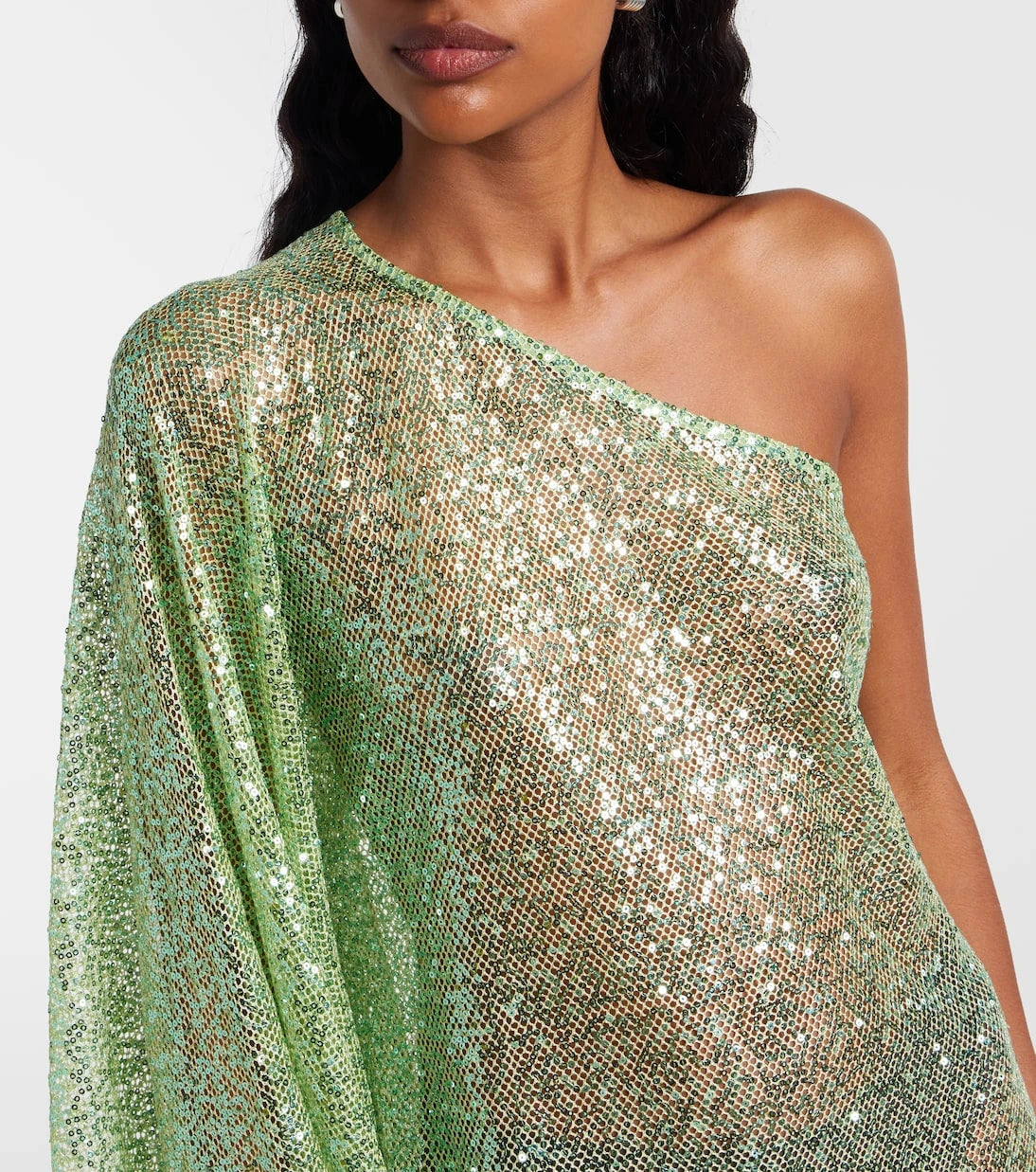 Taller Marmo - Es Trench one-shoulder sequined minidress
