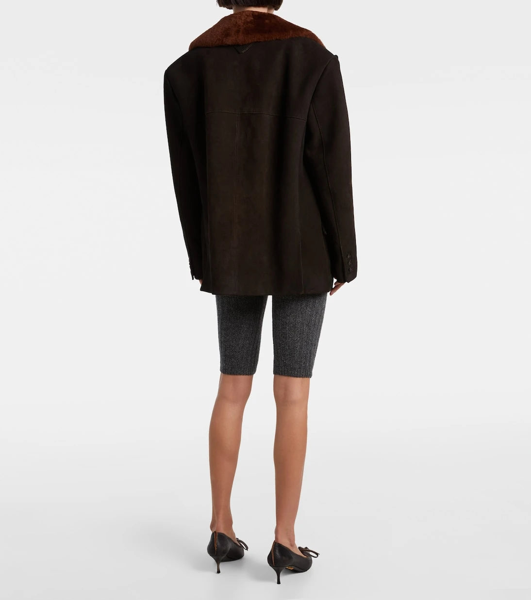 Prada - Knitted wool and cashmere shorts