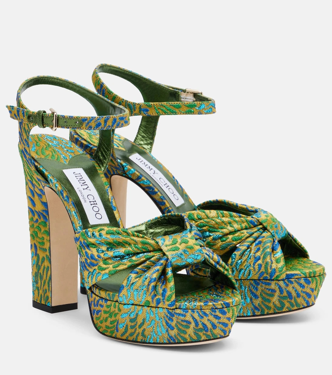 Jimmy Choo - Heloise brocade platform sandals