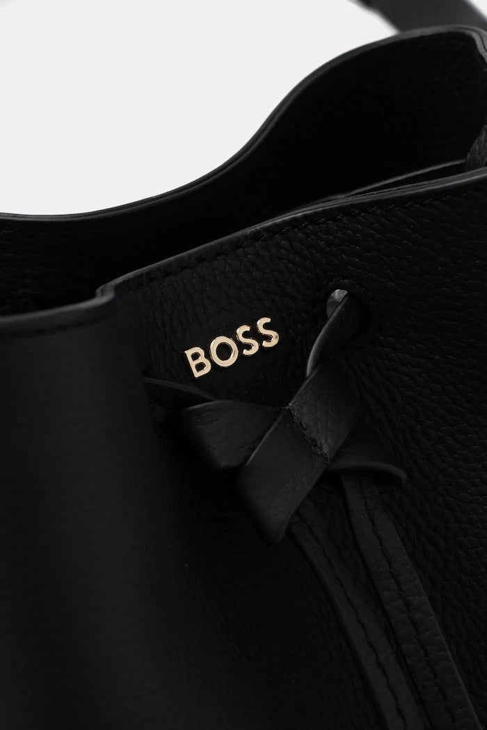 Кожена чанта BOSS Lenah SM Bucket