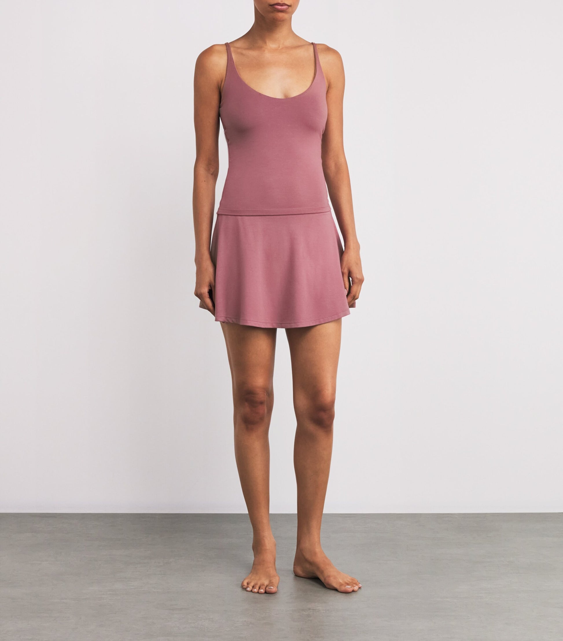 Pink Smooth Layers Mini Skort