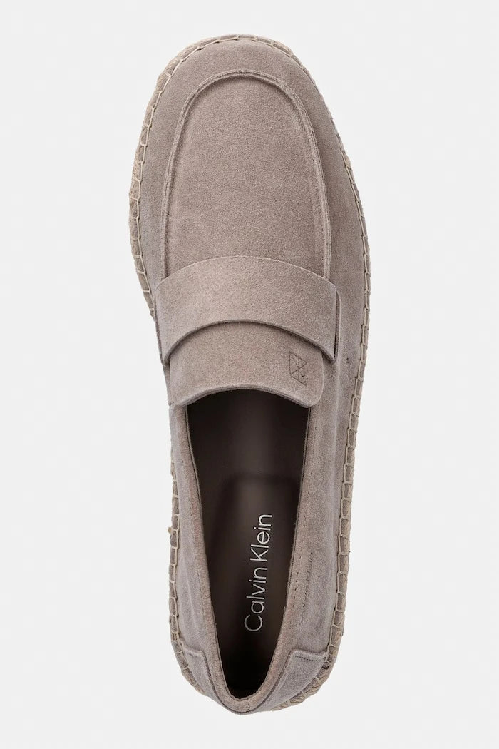 Calvin Klein Erkek Süet Espadrille Loafer Band Su