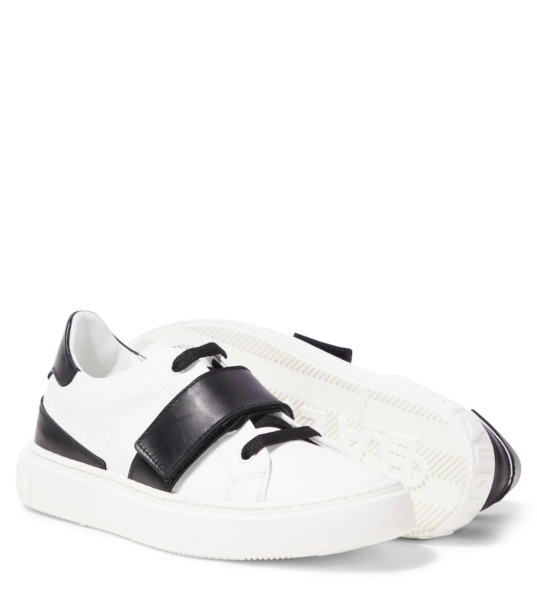 Balmain Kids - Leather sneakers