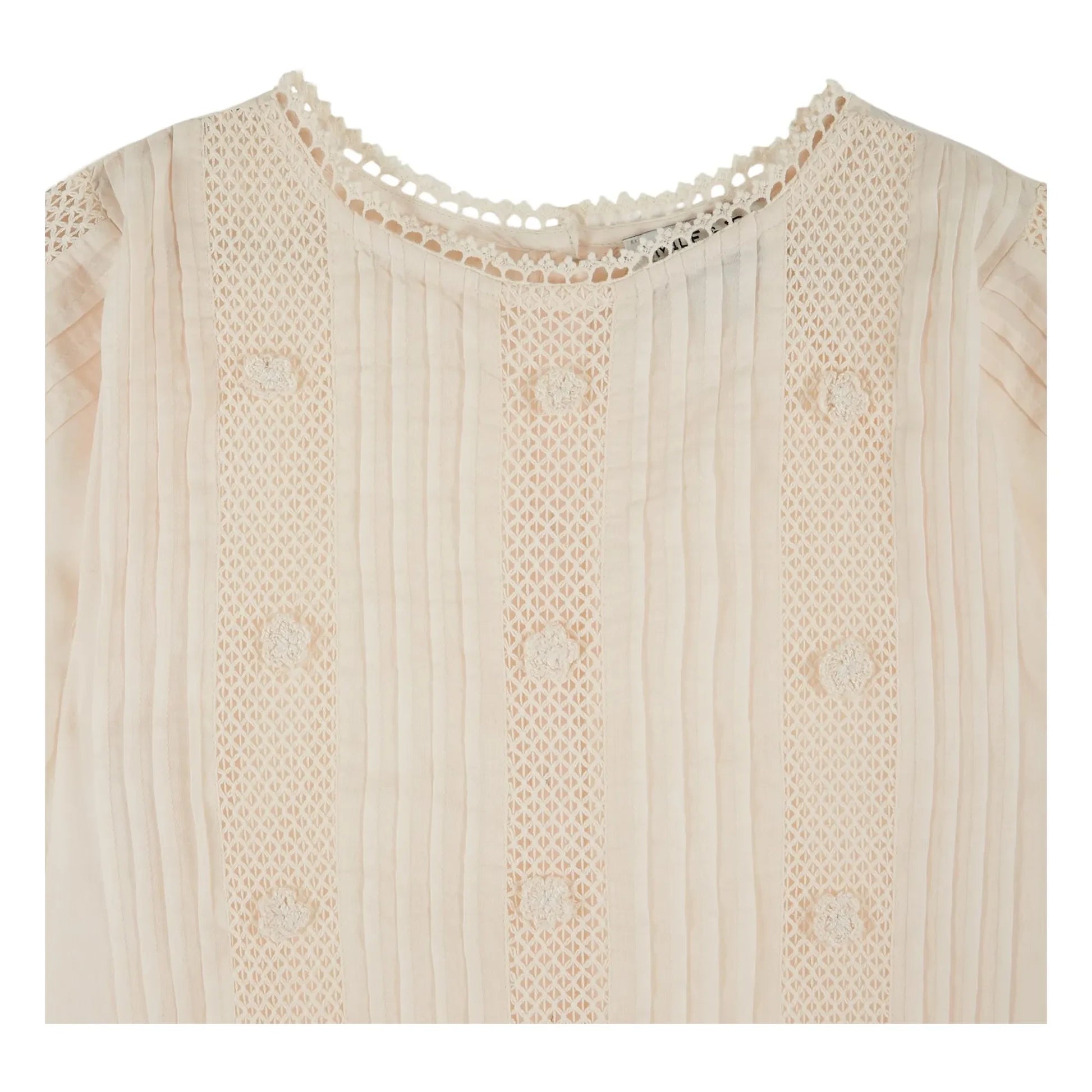 Emile et Ida - Cotton Embroidered Blouse | Cream