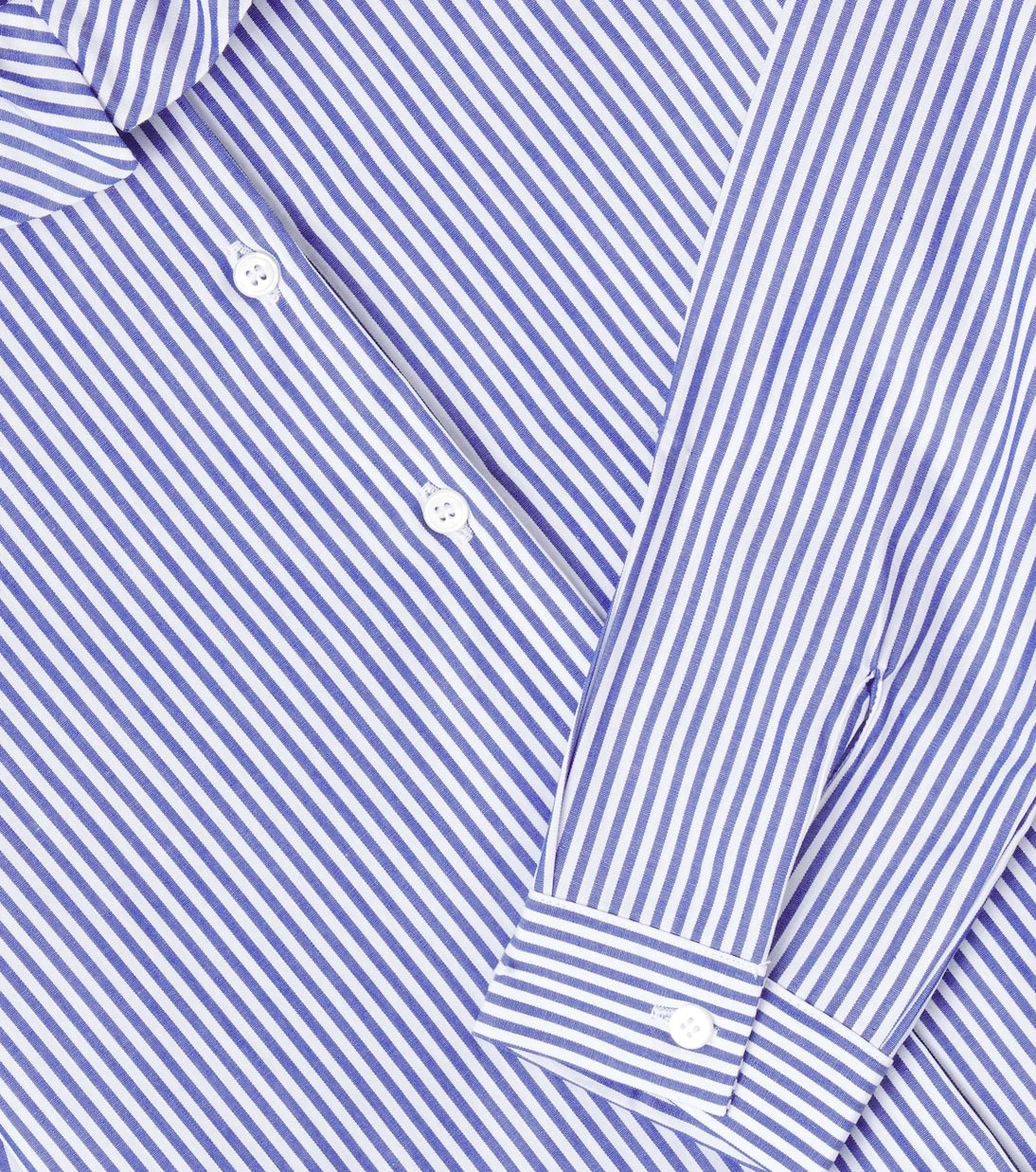 Il Gufo - Ruffled striped cotton poplin shirt