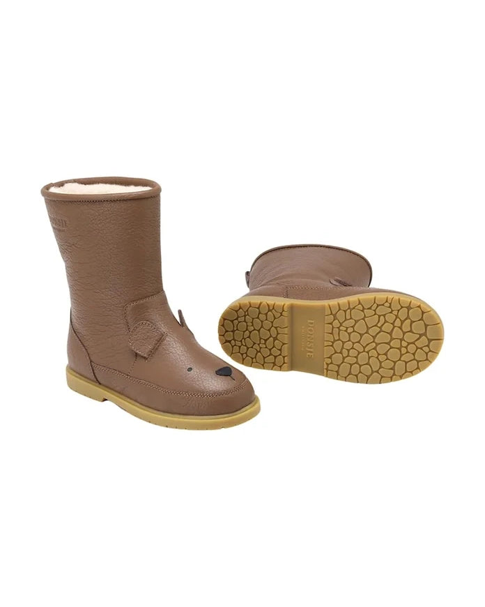 Детски кожени зимни обувки Donsje Wadudu Classic Boots Bear