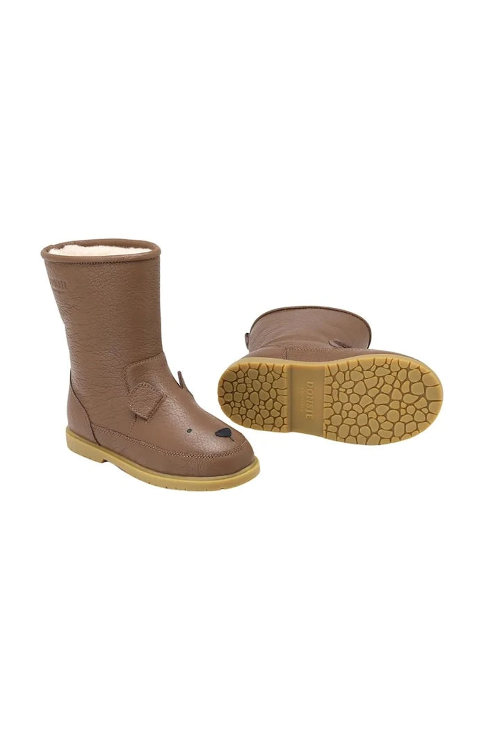 Детски кожени зимни обувки Donsje Wadudu Classic Boots Bear