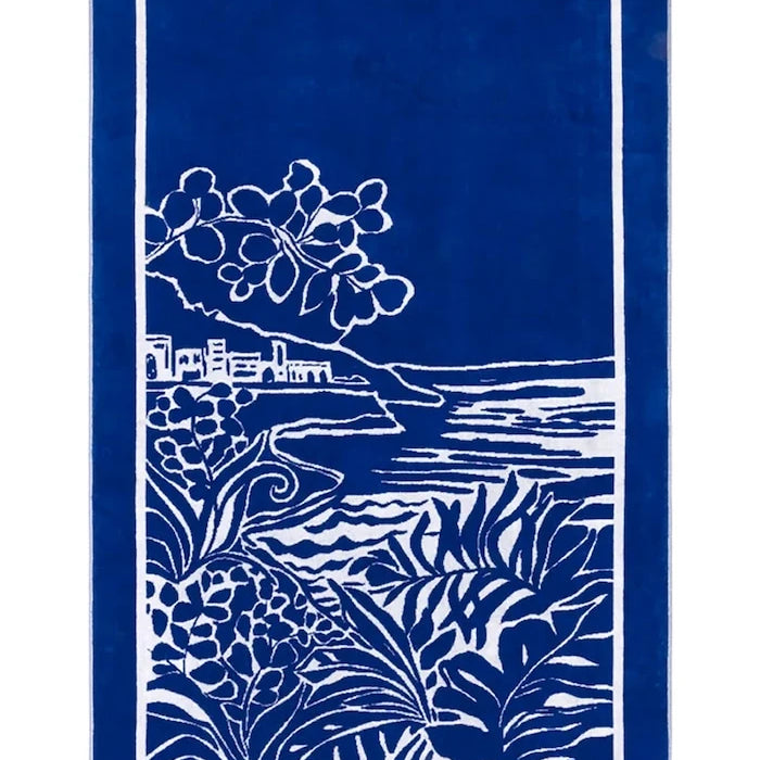 Olivier Desforges tekstil plaj havlusu RIVIERA Navire 90 x 160 cm