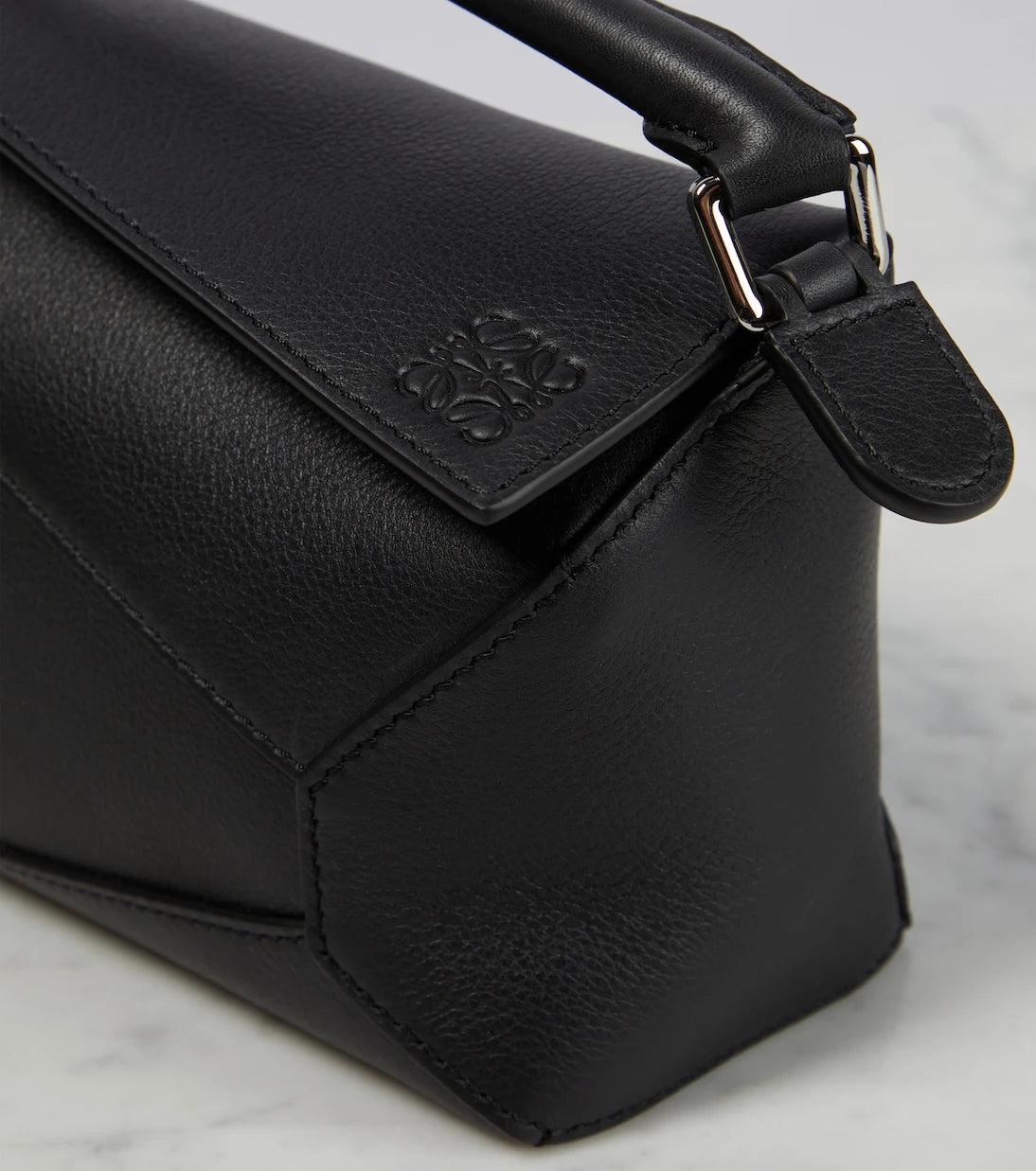 Loewe - Puzzle Edge Mini leather top-handle bag