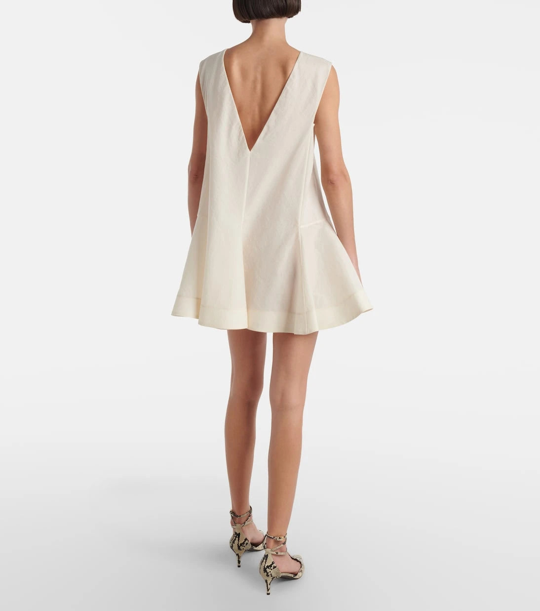 Khaite - Mel silk and cotton minidress