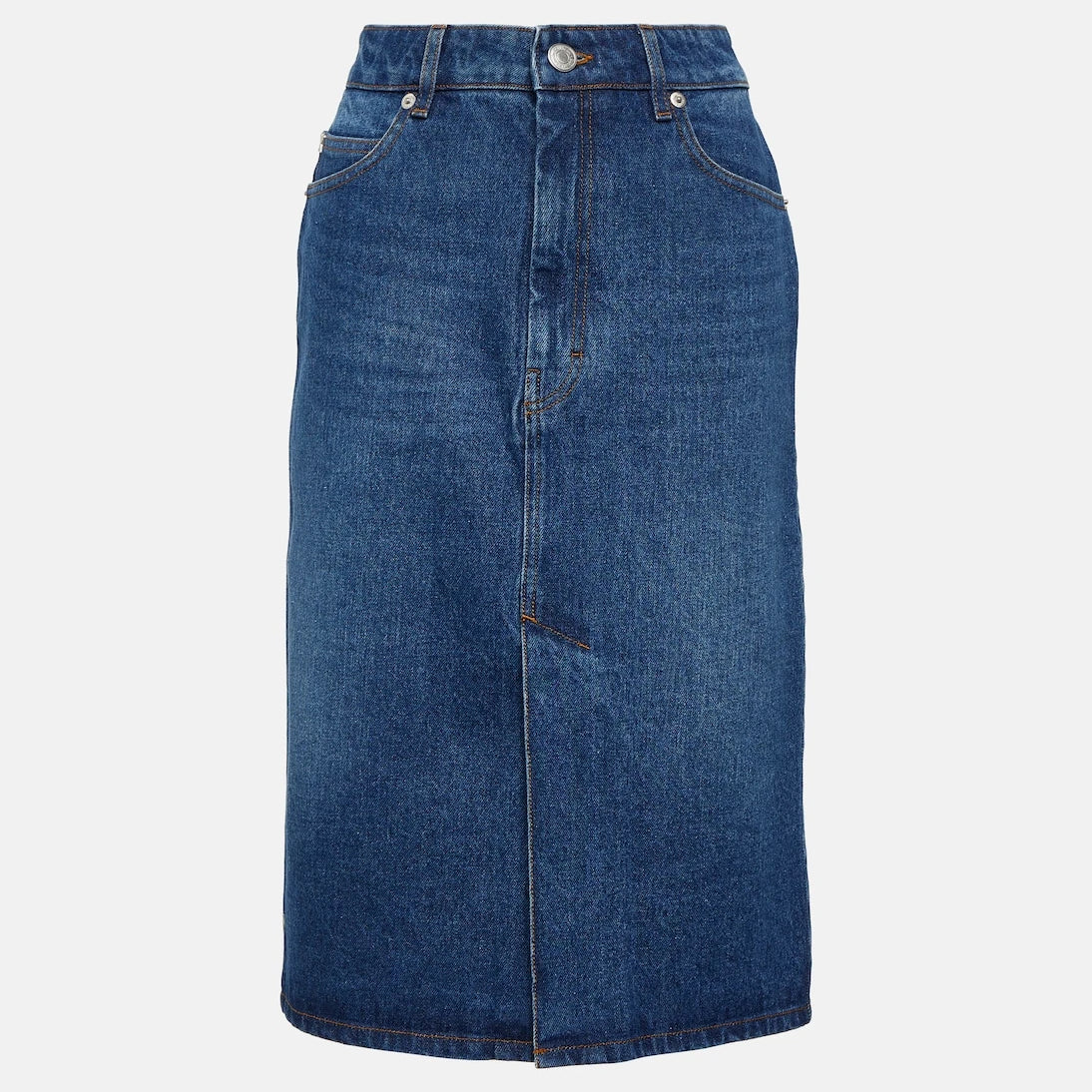 Ami Paris - Denim pencil skirt