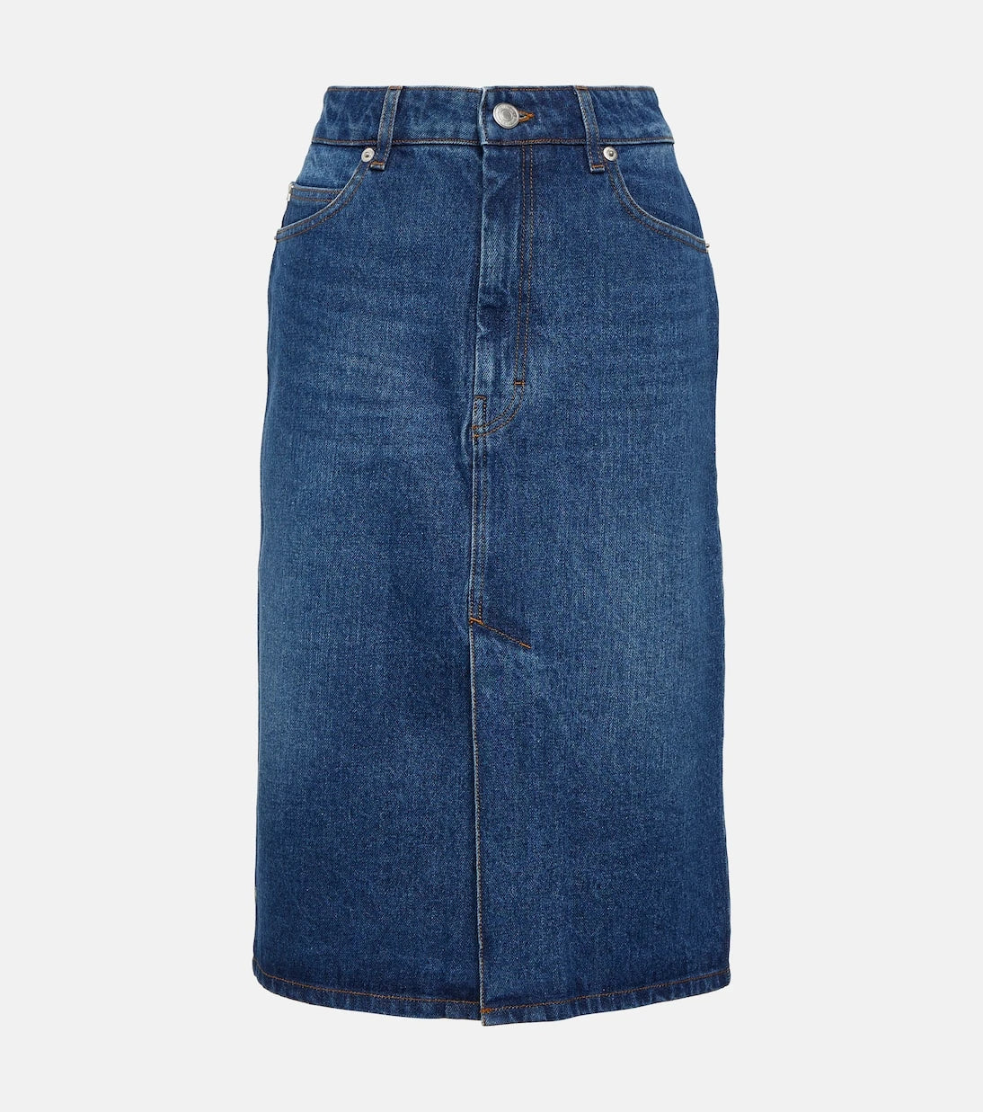 Ami Paris - Denim pencil skirt