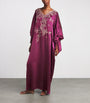 TORLOWEI Purple Silk Nana Boubou Kaftan