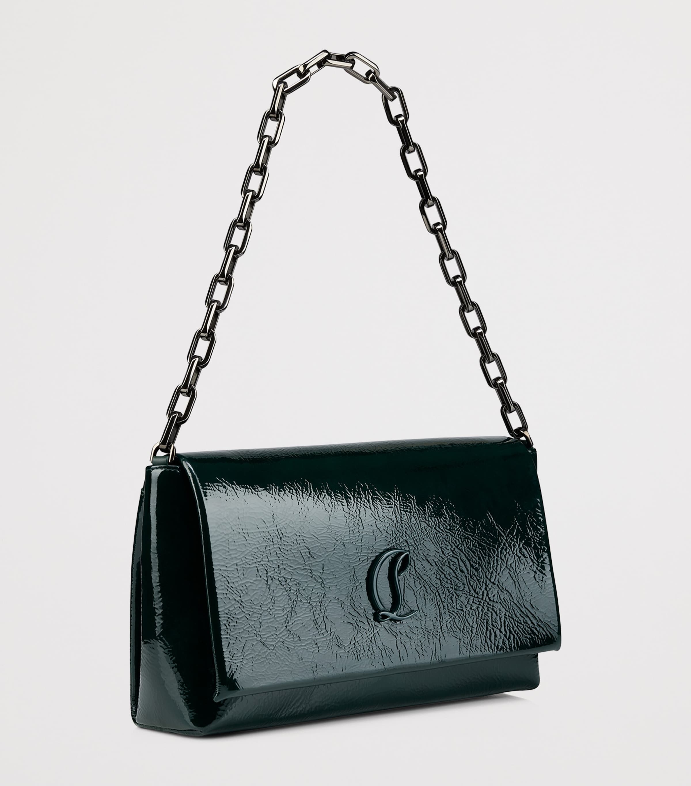 Christian Louboutin Green Loubi54 Large Leather Shoulder Bag