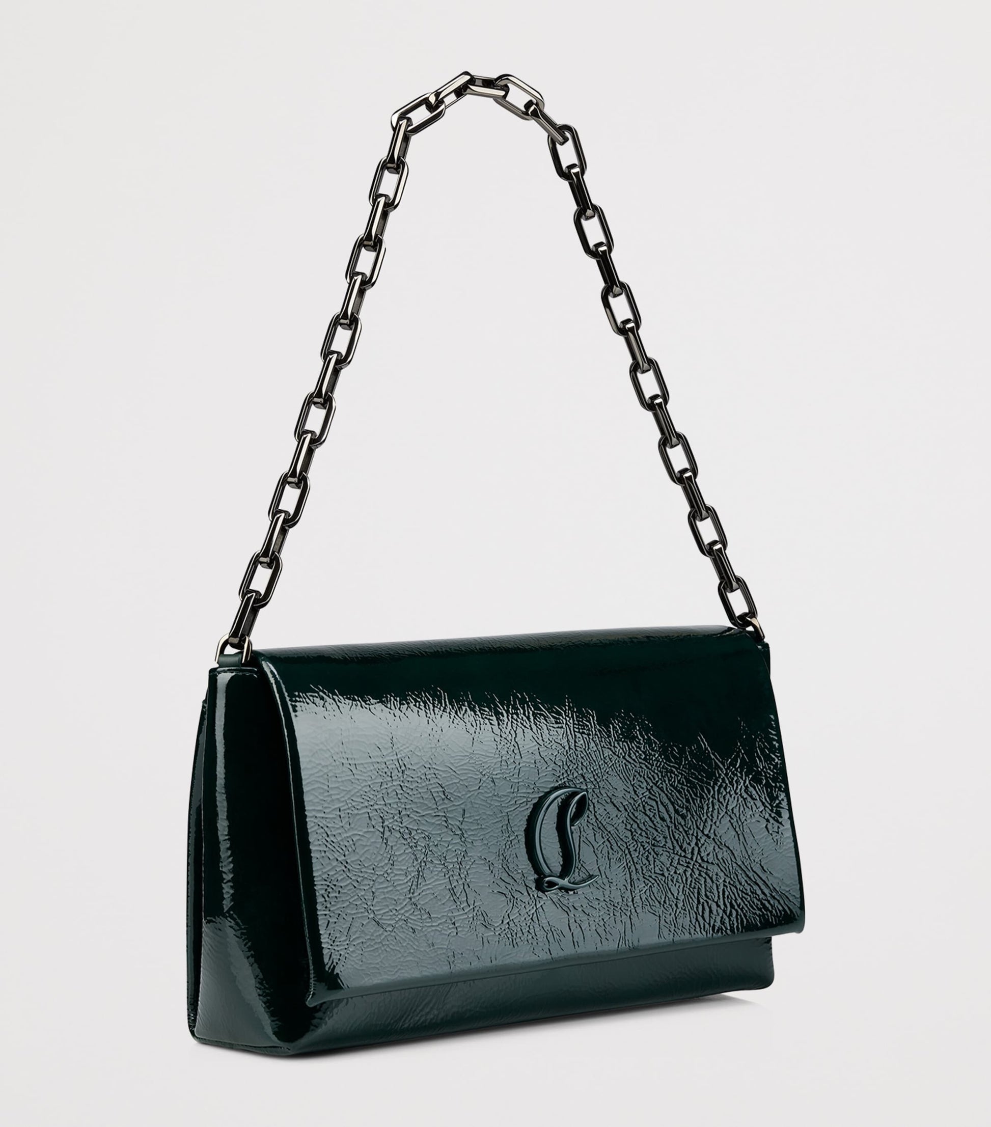 Christian Louboutin Green Loubi54 Large Leather Shoulder Bag