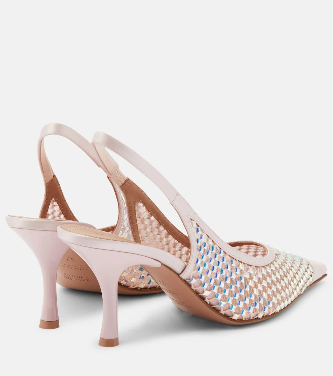 Malone Souliers - Vesper 70 embellished slingback pumps