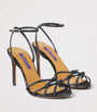 Ralph Lauren Collection Black Leather Embellished Kiera Sandals 95