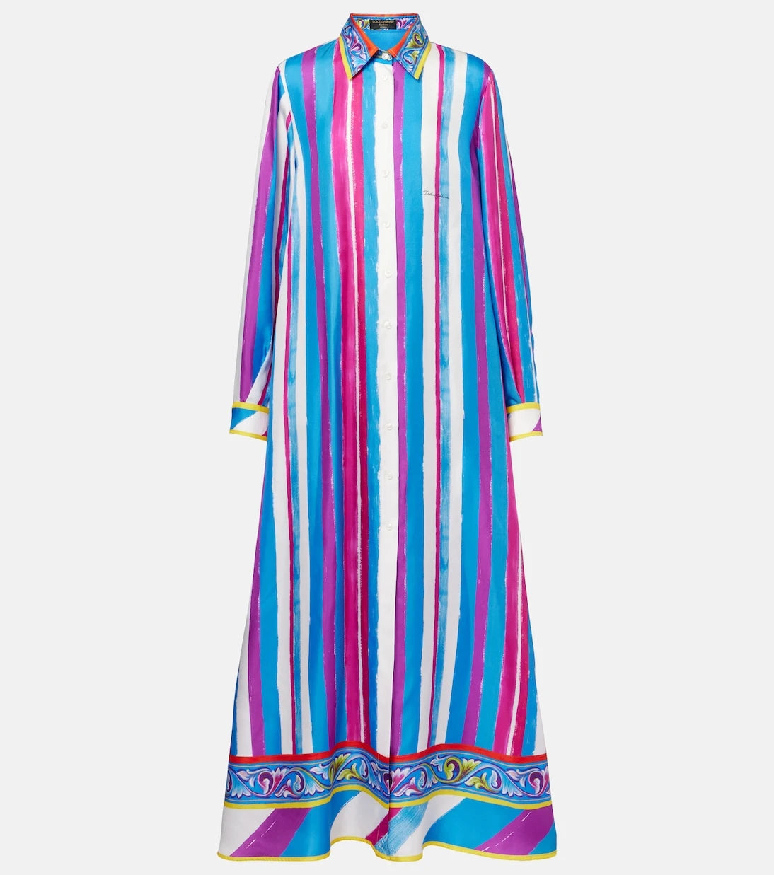 Dolce&Gabbana - Striped silk kaftan