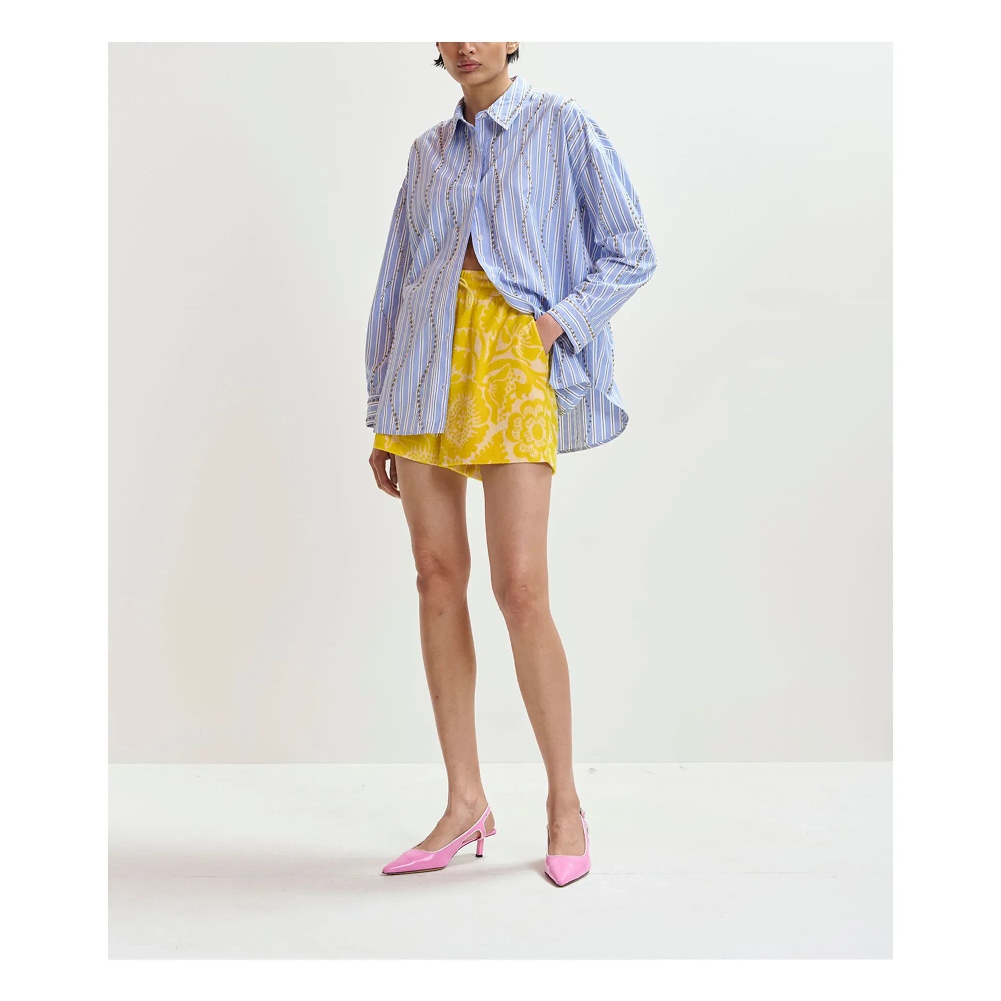 Essentiel Antwerp - Jorton Towelling Shorts | Lemon yellow