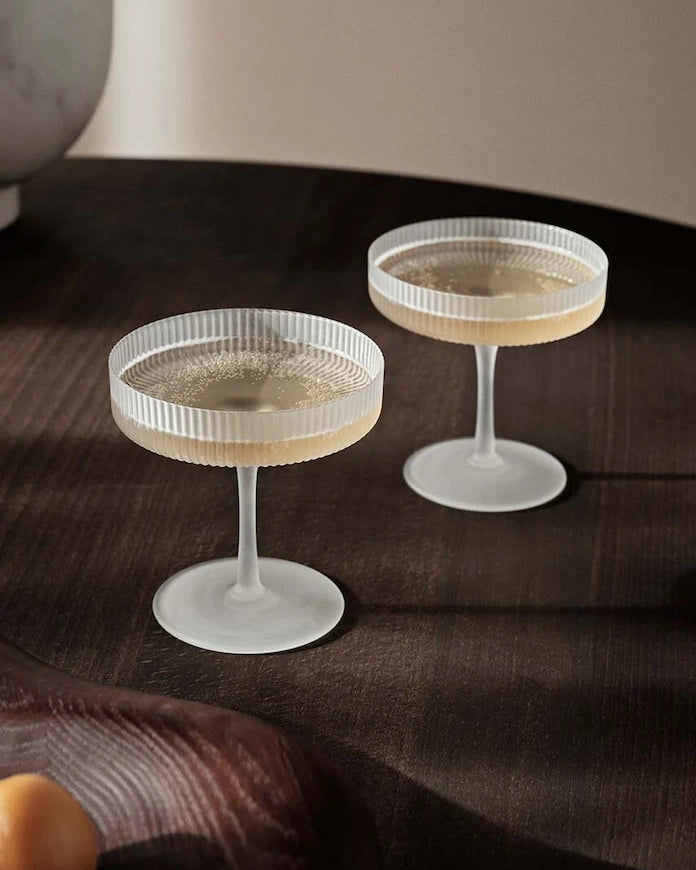ferm LIVING Ripple Şampanya Kadehi Takımı 150 ml (2'li)