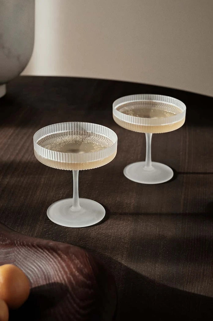 ferm LIVING Ripple Şampanya Kadehi Takımı 150 ml (2'li)