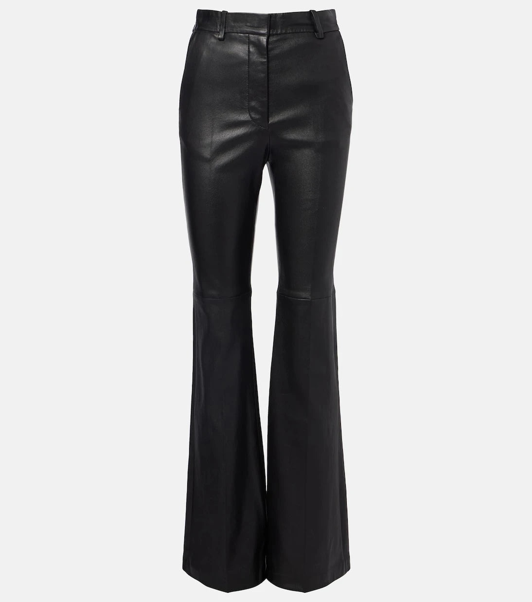 Joseph - Tafira mid-rise leather flared pants