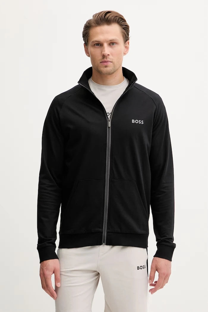 BOSS суичър с цип мъжки от памук Authentic Jacket Z