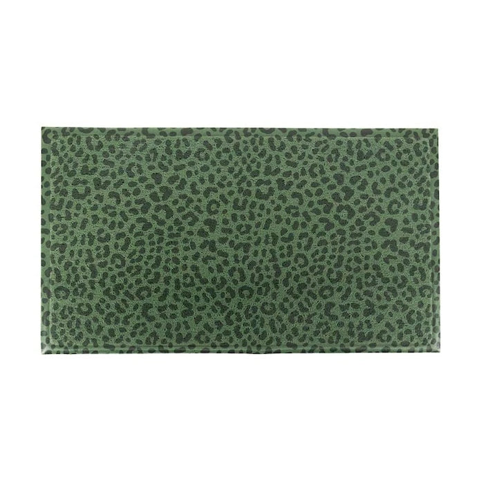 Изтривалка Artsy Doormats Green Leopard Doormat