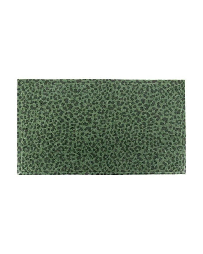 Artsy Doormats Green Leopard Paspas