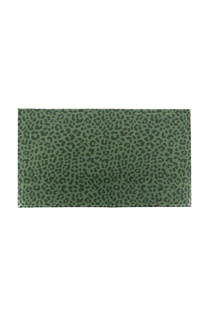 Изтривалка Artsy Doormats Green Leopard Doormat