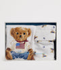 Ralph Lauren Kids Polo Bear Bodysuit, Hat and Bib Gift Set (3-9 Months)