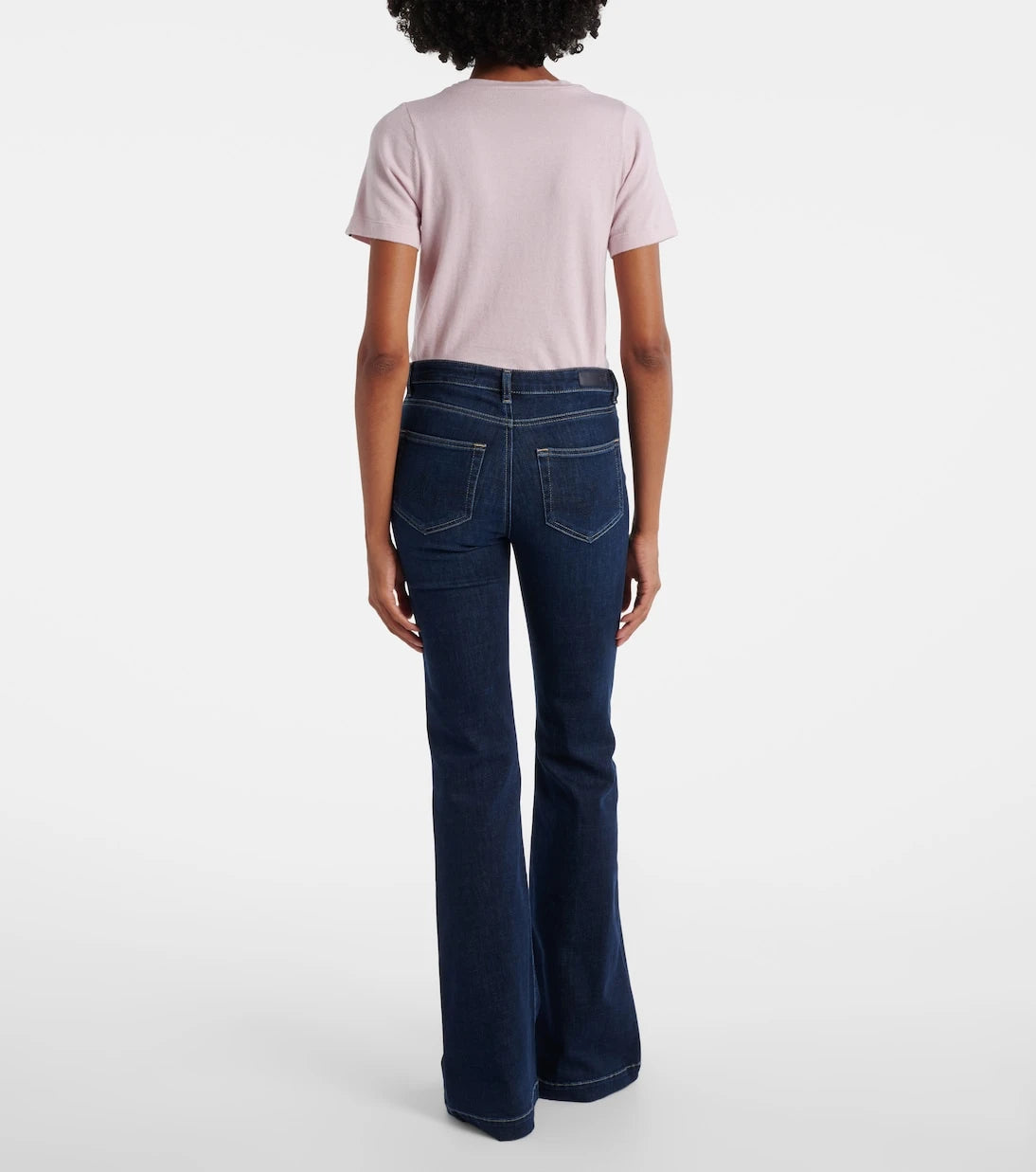 AG Jeans - بنطلون جينز تروبيا واسع بخصر مرتفع