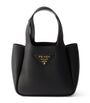 Black Mini Leather Top-Handle Bag