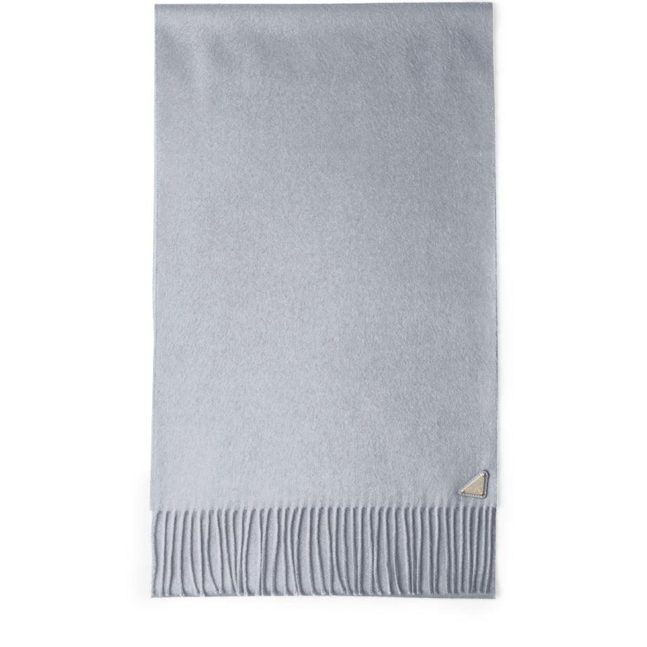 Prada Grey Silk-Cashmere Scarf