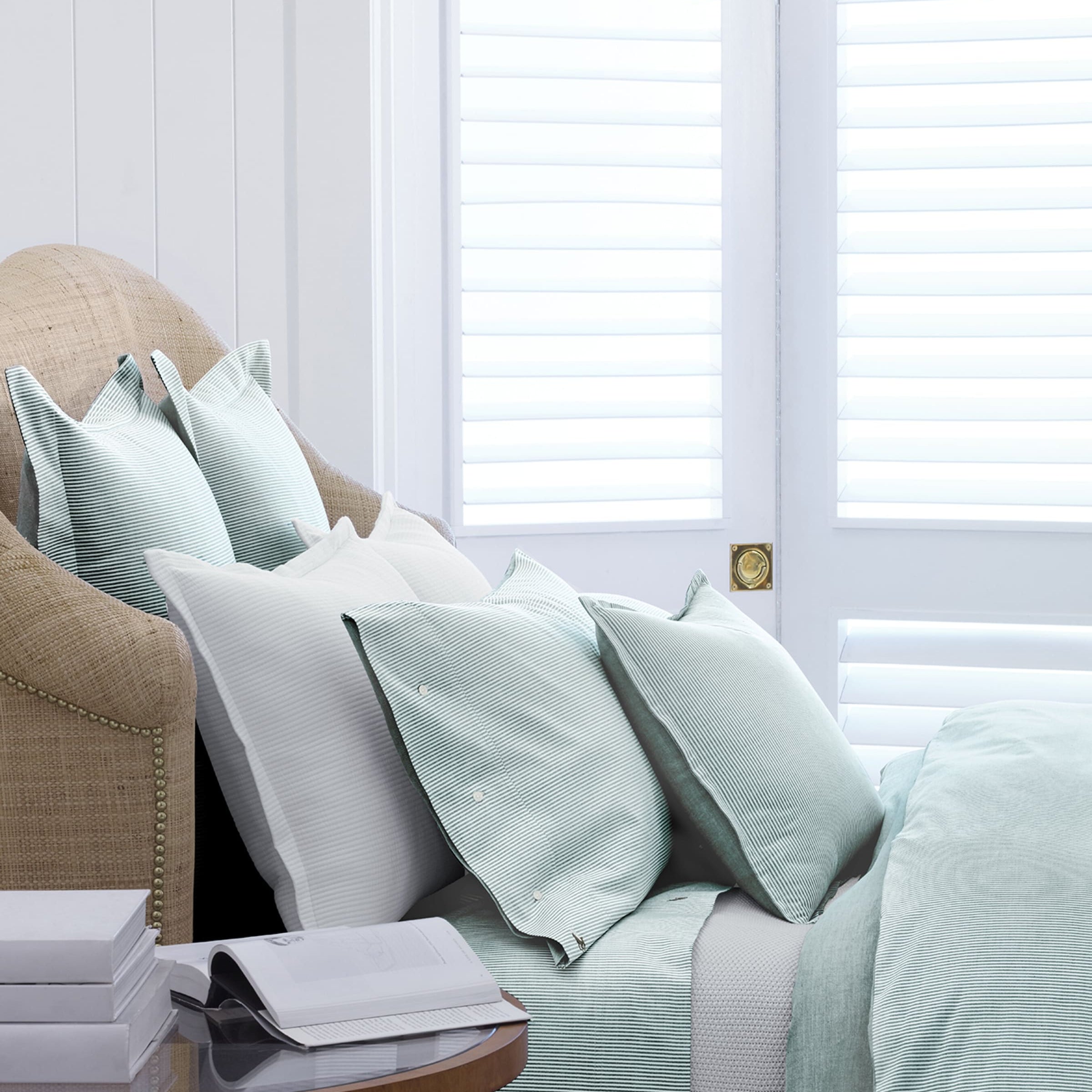 Ralph Lauren Home Oxford Evergreen Super King Fitted Sheet (180cm x 200cm)