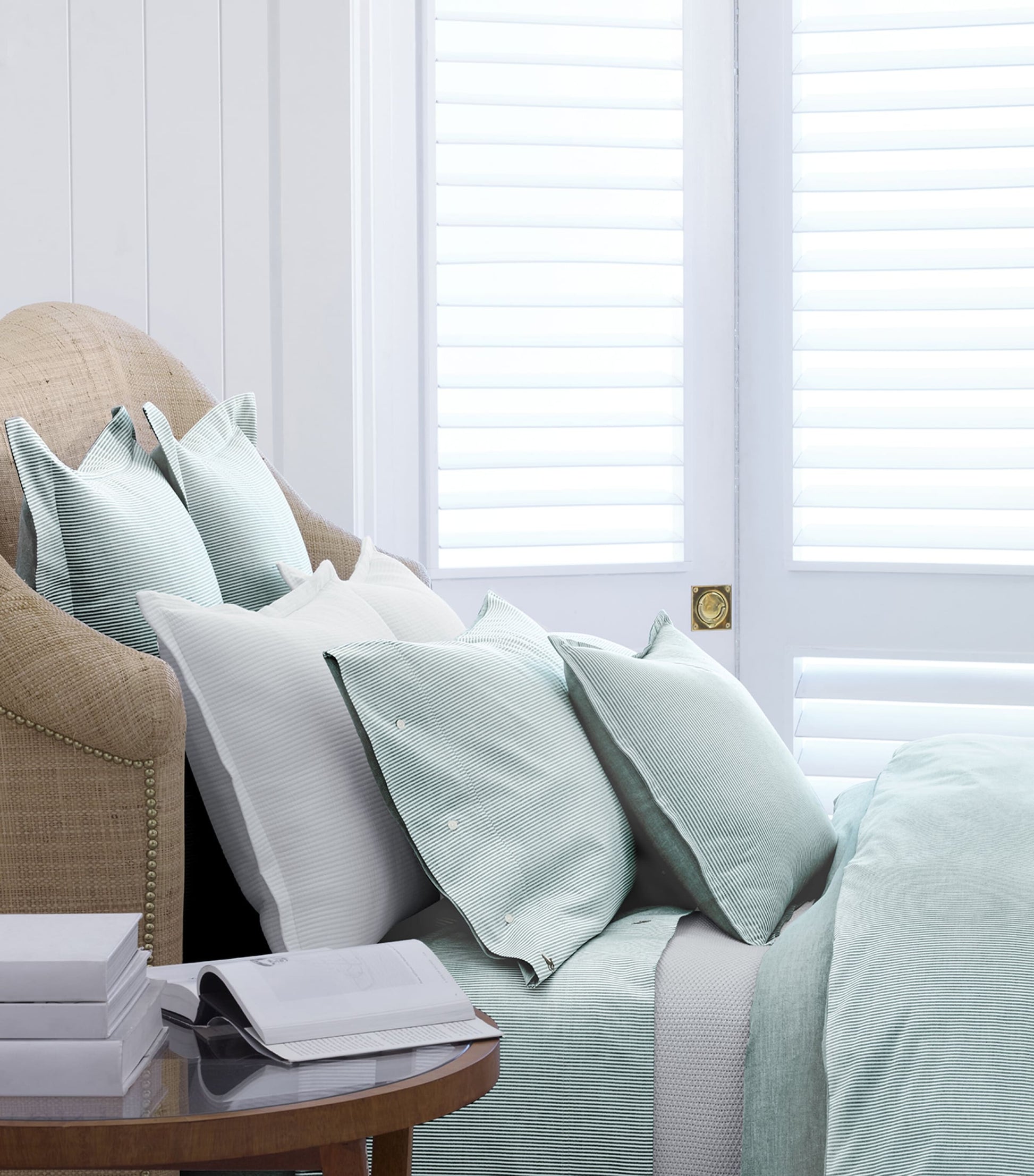 Ralph Lauren Home Oxford Evergreen Super King Fitted Sheet (180cm x 200cm)