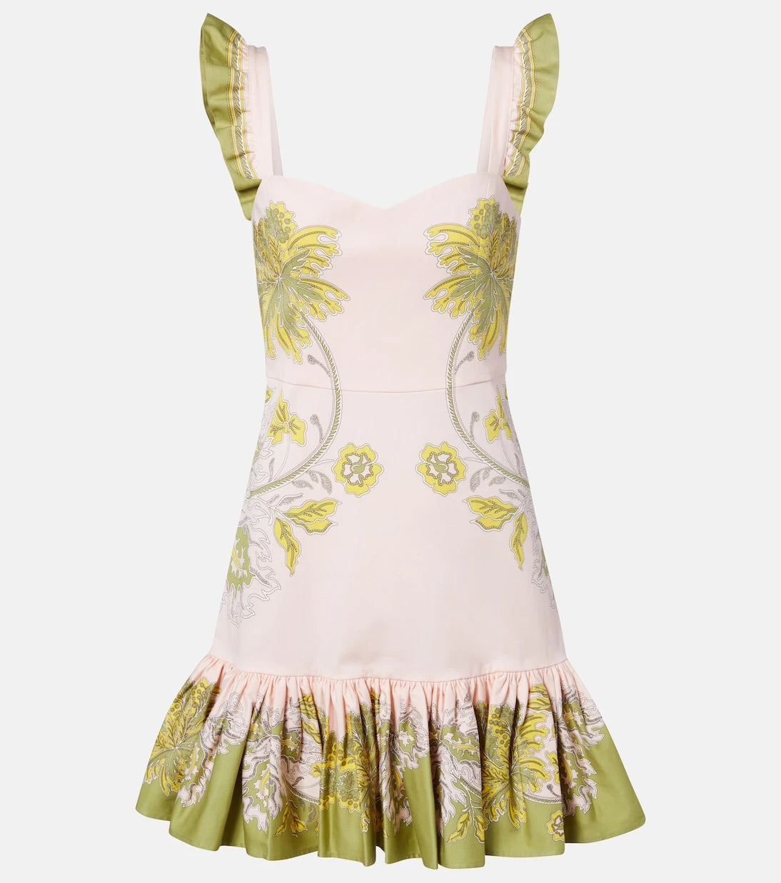 La DoubleJ - Gingerbread printed cotton-blend minidress